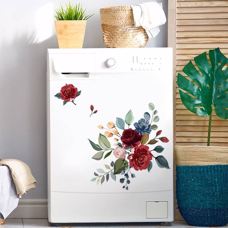 

Flower Print Wall Sticker, Multicolor