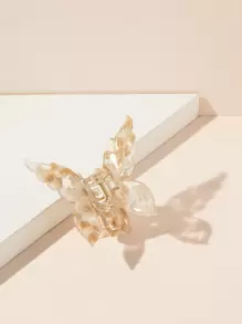 1pc Women's Elegant & Versatile Acetate Butterfly Style Strong Hold Hair Claw With Anti-slip Design, Suitable For Daily Use And As Gift - Multicolor - View 3