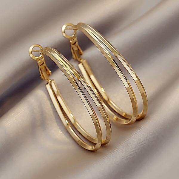 

Layered Hoop Earrings, Gold