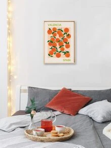 1pc Fruit Print Unframed Painting - Multicolor - View 6