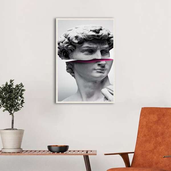 

Statue Print Unframed Painting, Grey