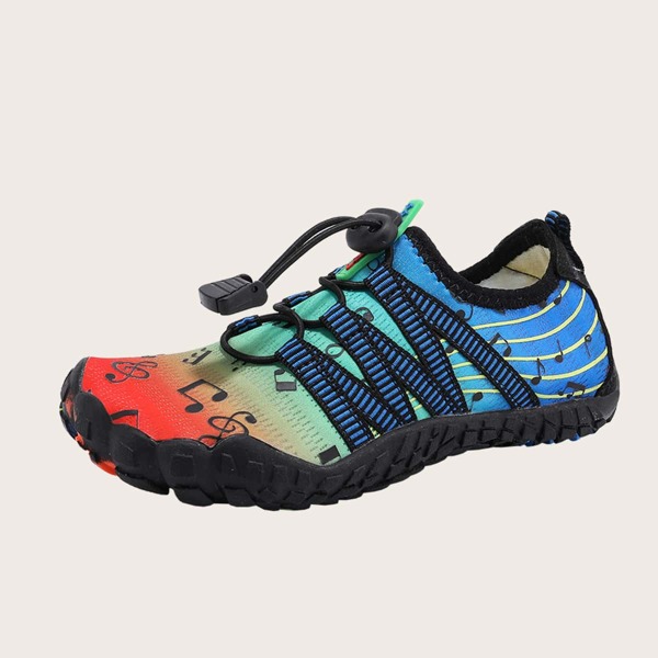 

Boys Colorblock Graphic Lace-up Front Water Shoes, Royal blue