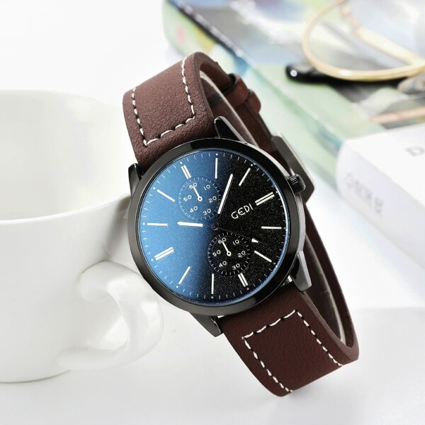 

Men Round Pointer Quartz Watch