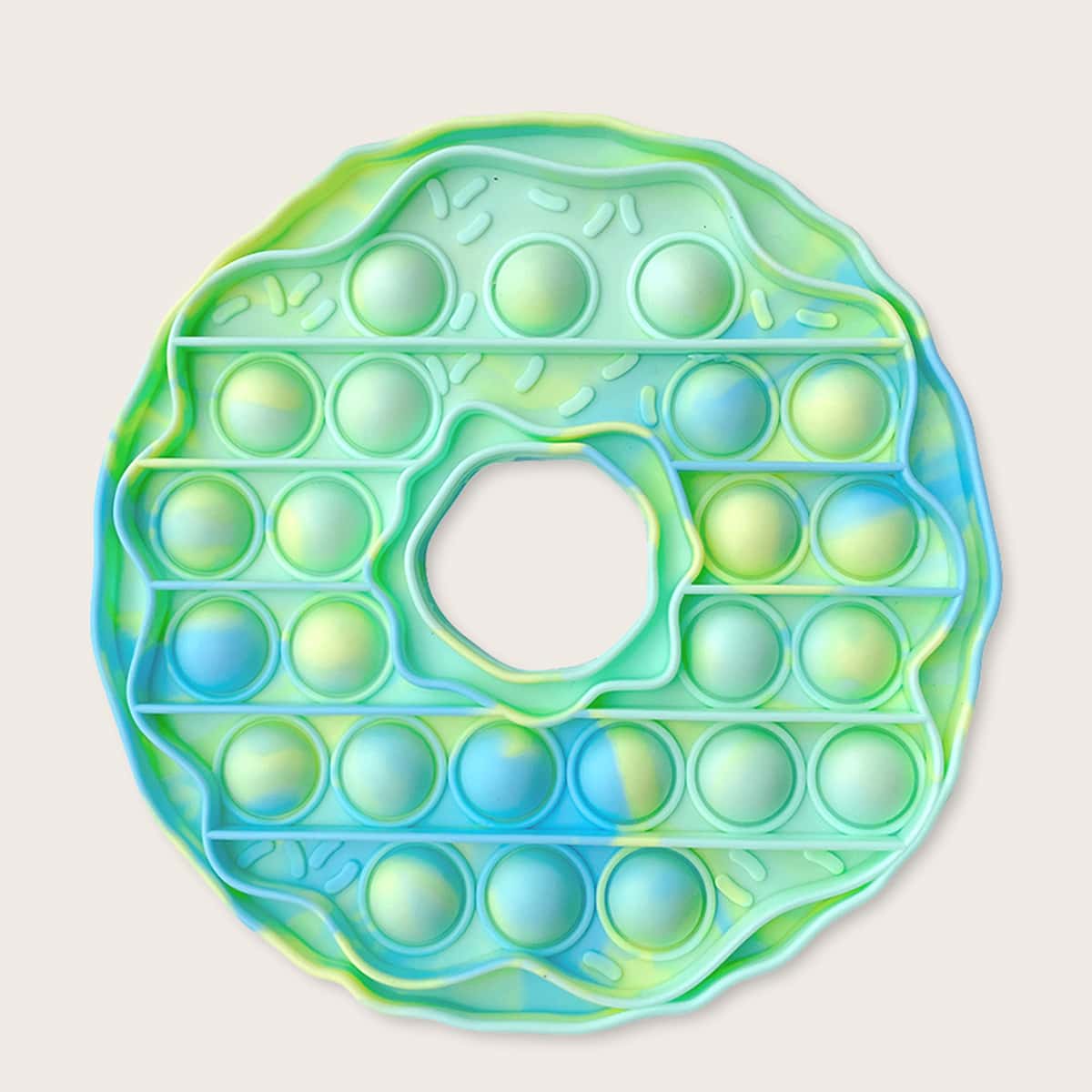 

Donut Shaped Push Pop Bubble, Multicolor