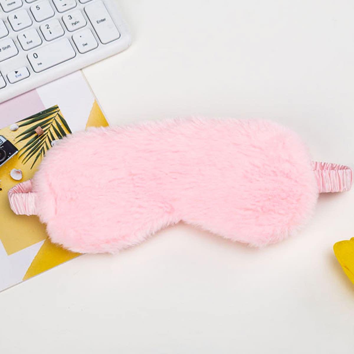 

1pc Random Color Plush Eye Cover, Multicolor