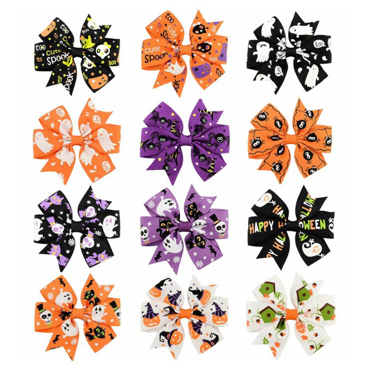 

1pc Random Graphic Bow Decor Hair Clip, Multicolor