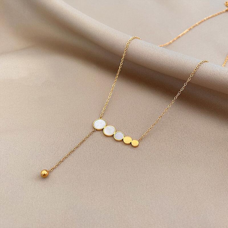 

1pc Simple Necklace, Gold