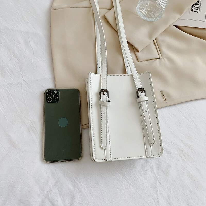 

Minimalist Shoulder Bag, White