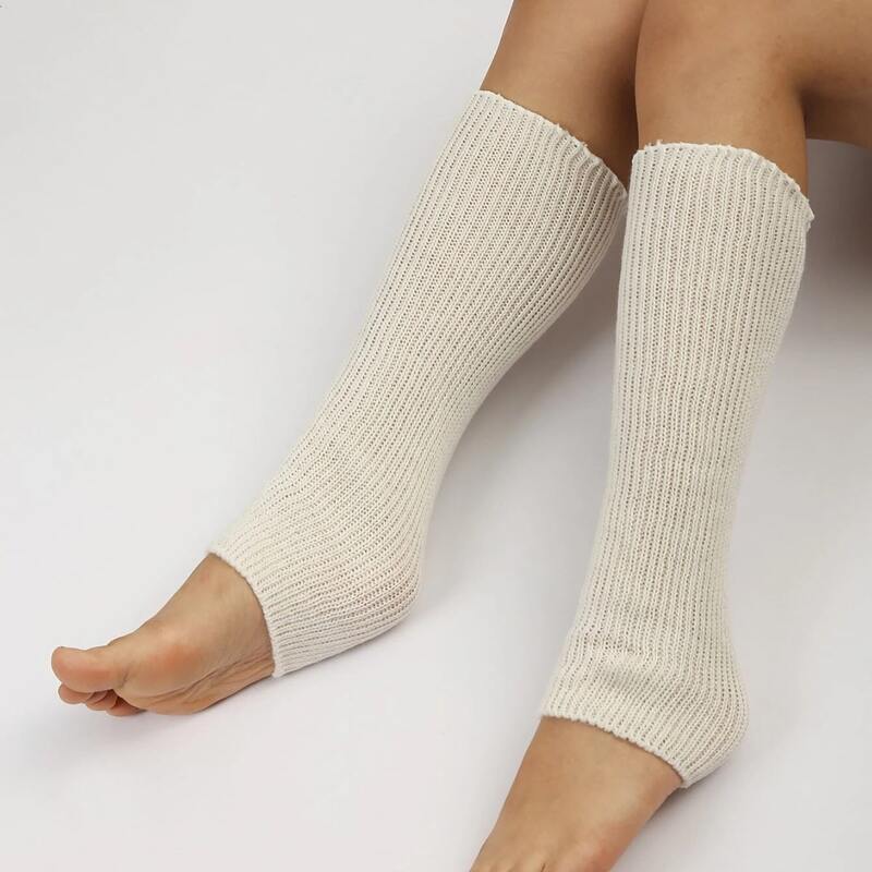

Solid Leg Warmer, White
