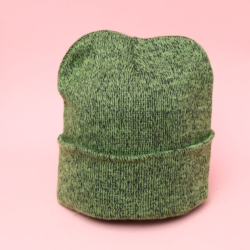 

Solid Knit Beanie, Olive green