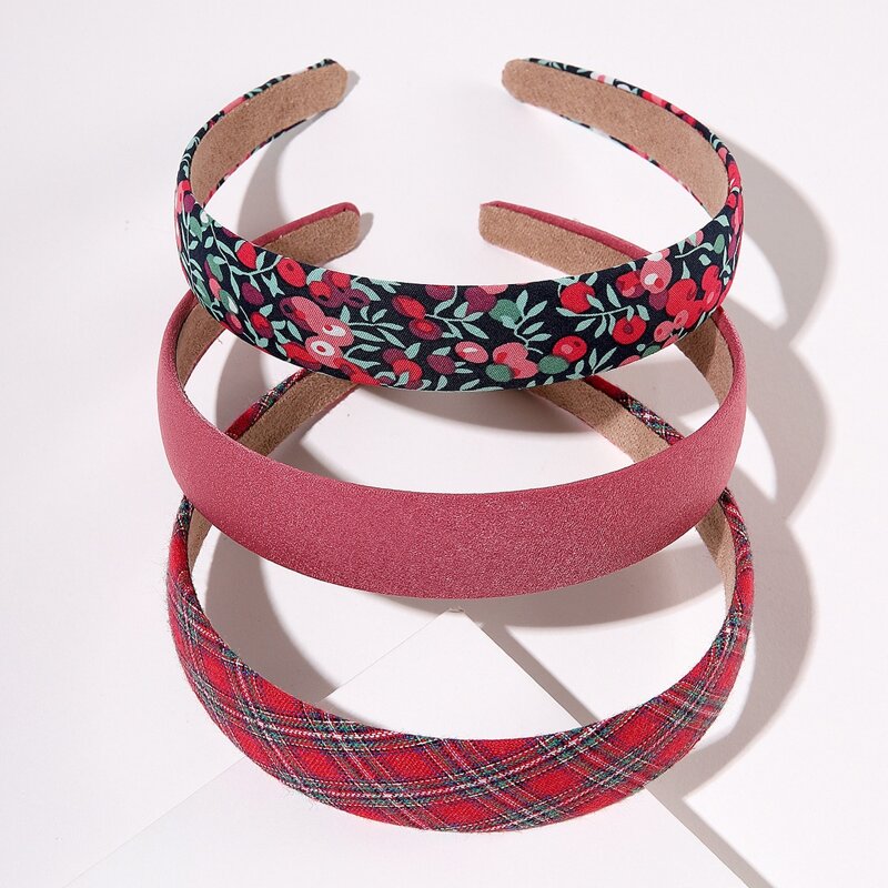 

3pcs Graphic Wide Headband, Multicolor