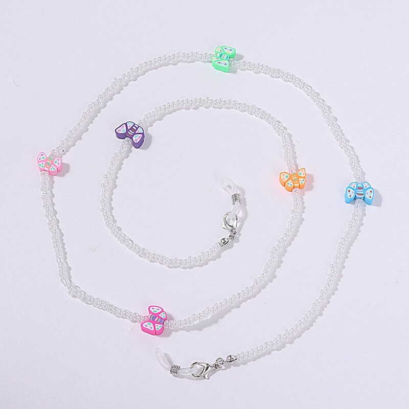 

Butterfly Decor Glasses Chain, White