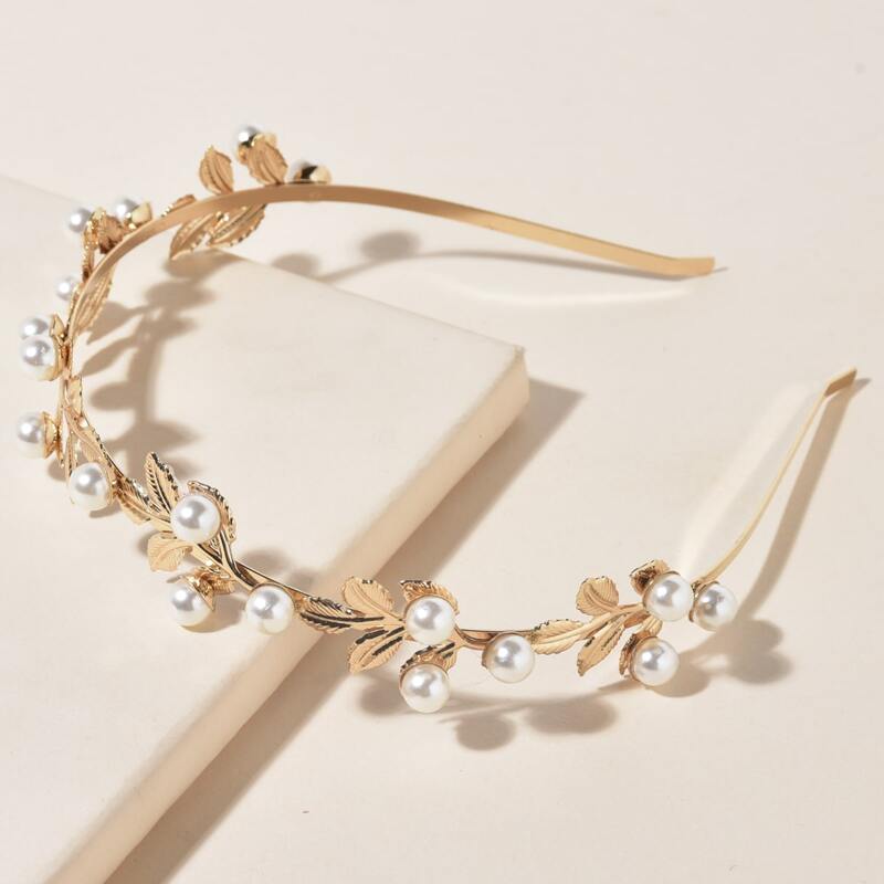 

Faux Pearl Decor Headband, Multicolor