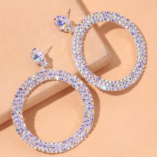 

Rhinestone Decor Drop Earrings, Multicolor
