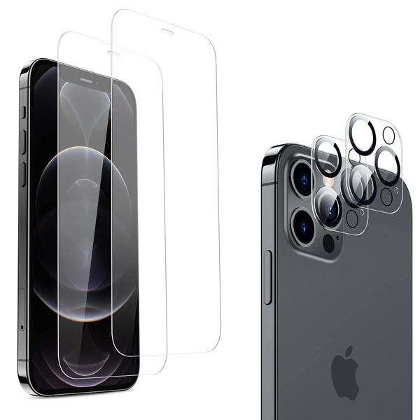 

2pcs Screen Protection Film & 2pcs Phone Lens Film, Clear