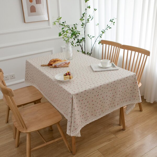 

Cherry Print Tablecloth, Multicolor