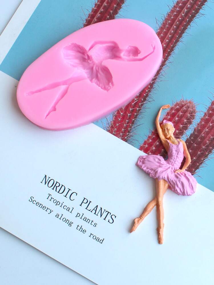 1入組人像圖案矽膠模具 - 粉色 - 查看 3