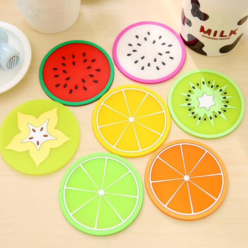 

1pc Fruit Shaped Random Coaster, Multicolor