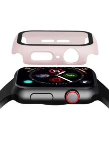 1入組極簡風格保護殼適用於Apple Watch - 粉色 - 查看 1