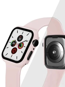 1入組極簡風格保護殼適用於Apple Watch - 粉色 - 查看 2