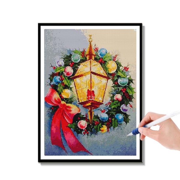 

Lantern Print Diamond Painting Without Frame, Multicolor