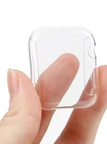 1入組極簡風格保護殼適用於Apple Watch - 無色 - 查看 2