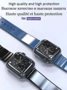 1入組極簡風格保護殼適用於Apple Watch - 無色 - 查看 5