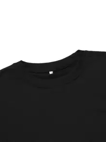 Manfinity Áo nỉ Nam Lá thư Giải trí - màu đen - Xem 5