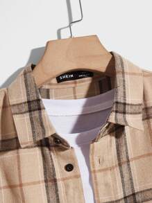 GENTILAND Lỏng lẻo phù hợp Nam Kẻ sọc In Áo sơ mi ( Without Tee ) - Nhiều màu - Xem 3