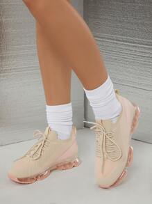 Giày Giản dị Nữ Ren lên Khối Màu Ren lên Thể thao - Nhiều màu - Xem 3