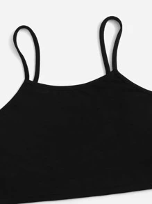 3pcs Plaid Knot Front Cami PJ Set / Pajama Set - Multicolor - View 4