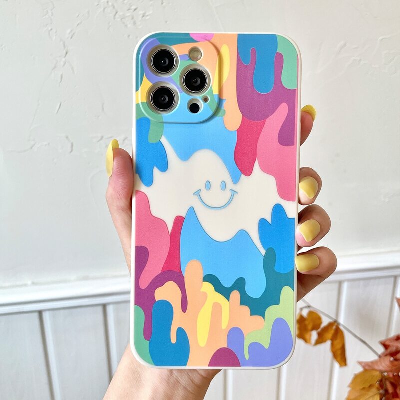 

Cartoon Face Phone Case, Multicolor