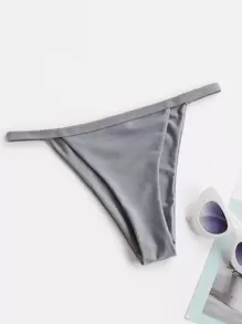 Bikini Thong trơn mùa hè - Xám - Xem 1