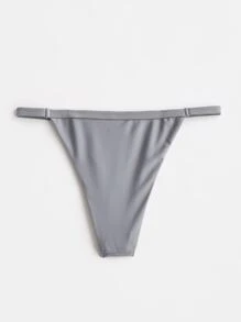 Bikini Thong trơn mùa hè - Xám - Xem 2