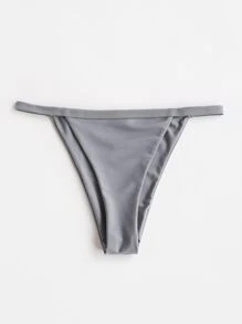 Bikini Thong trơn mùa hè - Xám - Xem 3