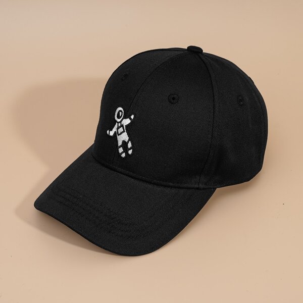 

Astronaut Embroidered Baseball Cap, Black