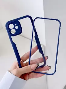 Funda para móvil marco en contraste - Azul Marino - Ver 1