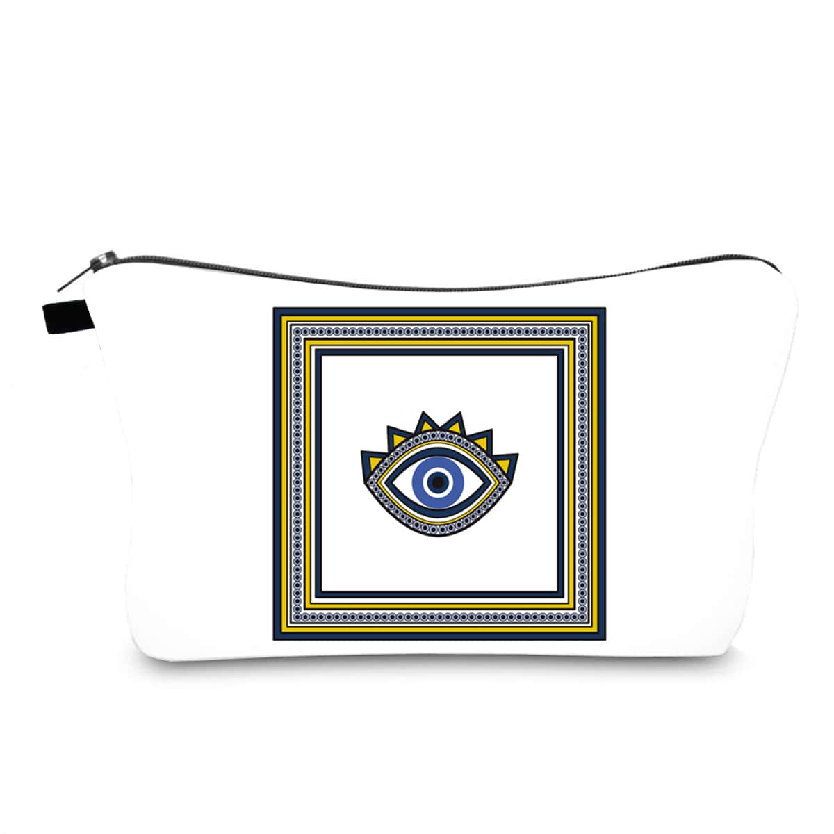 

Eye Pattern Zipper Makeup Bag, Multicolor
