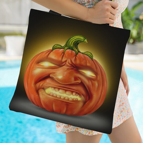 

Halloween Graphic Square Bag, Multicolor