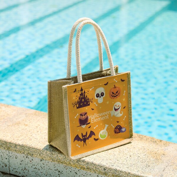 

Halloween Graphic Square Bag, Multicolor