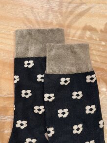 DAZY Vớ thuyền viên hình hoa - màu đen - Xem 6