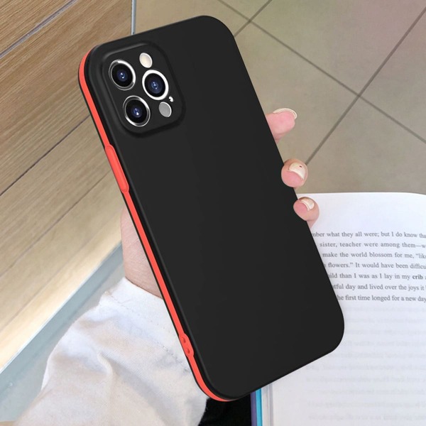 

Contrast Frame Phone Case, Black