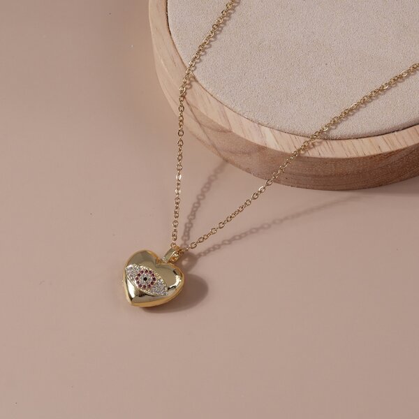 

Heart Pendant Necklace, Gold