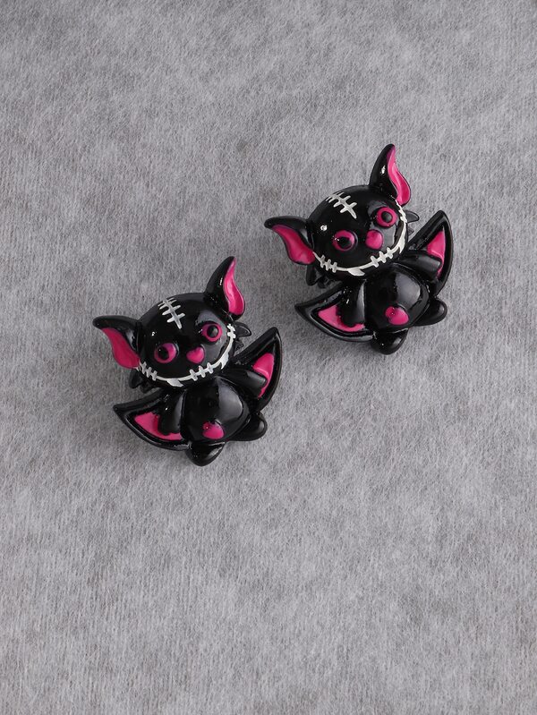 Fille Clous D Oreilles Halloween Avec Chauve Souris Mode En Ligne Shein France