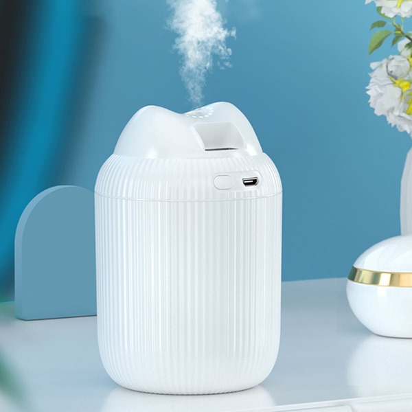 

1pc Ear Design Desktop USB Humidifier, White