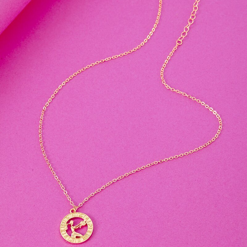 

Virgo Constellation Pendant Necklace, Gold