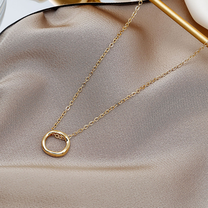 

Ring Decor Chain Necklace, Gold