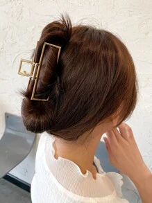 DAZY Metal Solid Hair Claw For Daily Use For Girls Hairstyles Casual Street - Gold - View 9