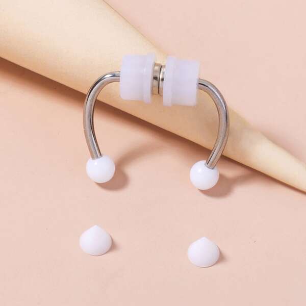 

1pc Magnetic Nose Cuff & 2pcs Replacement Head, White