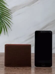 Men Letter Embossed Small Wallet Gift Father Dad Gifts Slim Lightweight Portable Cash Money ID Card Credit Card Bifold Coin Pocket Short Wallet Small Pouch Small Purse Pocket Wallet For Birthday Gift Gift Anniversary On Valentine Day Male Men For College Student Gift Purses And Wallets Women Wallet Wallet For Women Gifts For Women Women's Wallet Business Casual - Brown - View 4